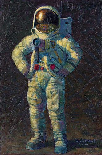 Alan Bean Hand Signed Limited Edition Artist Proof Canvas Giclee:"Feelin' Fine"