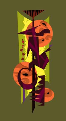 Alan Bodner Limited Edition Fine Art Giclee Print on Paper :"Green Time"