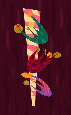 Alan Bodner Limited Edition Fine Art Giclee Print on Paper :"Martini Cocktail"