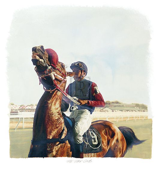 Alan Brassington Hand Numbered Limited Edition Print on Paper :"The Turf Club"