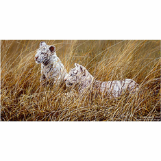 Alan M. Hunt Handsigned and Numbered Limited Edition Paper Artist Proof:"Waiting"