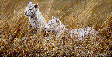 Alan M. Hunt Handsigned and Numbered Limited Edition Paper Signed and Numbered:"High Kingdom � Snow Leopard"