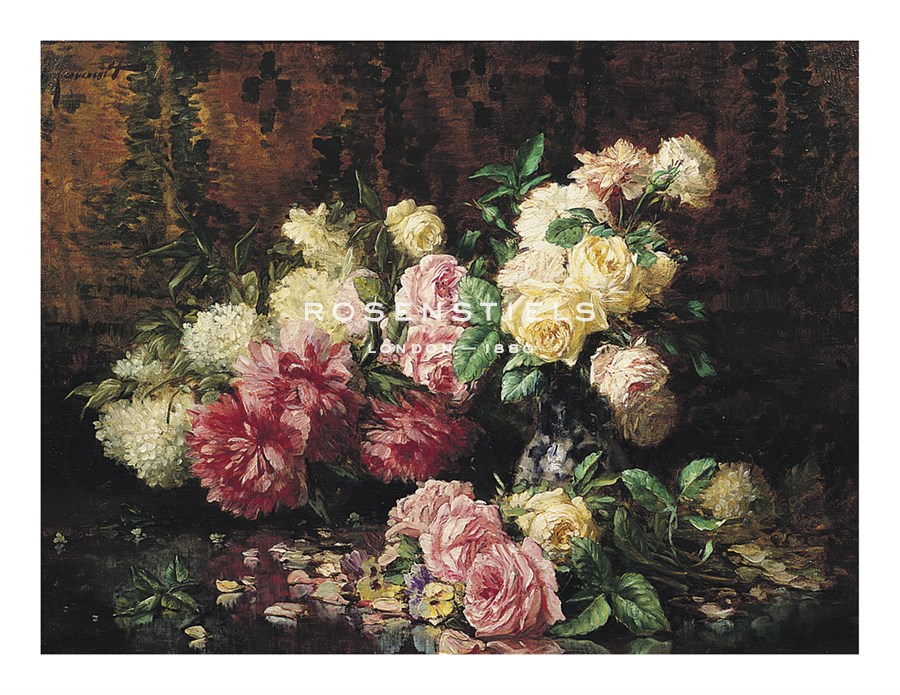 Albert Furcy Hand Numbered Limited Edition Print on Paper :"Fleurs"