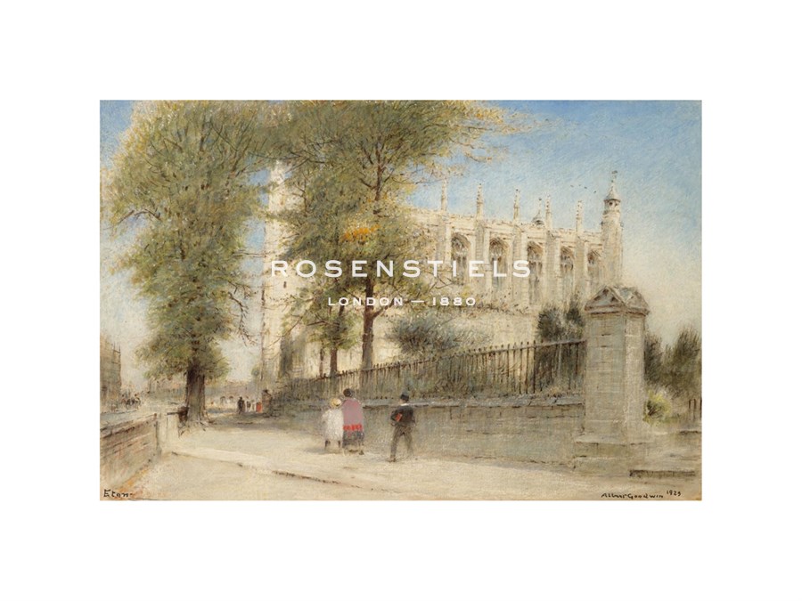 Albert Goodwin Hand Numbered Limited Edition Print on Paper :"Eton College Windsor, 1923"