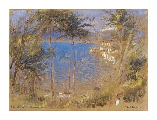 Albert Goodwin Hand Numbered Limited Edition Print on Paper :"Port Antonio, Jamaica"