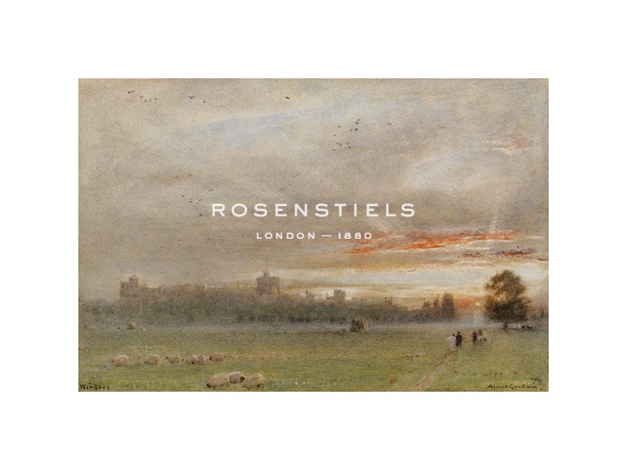 Albert Goodwin Hand Numbered Limited Edition Print on Paper :"Windsor Castle, 1913"