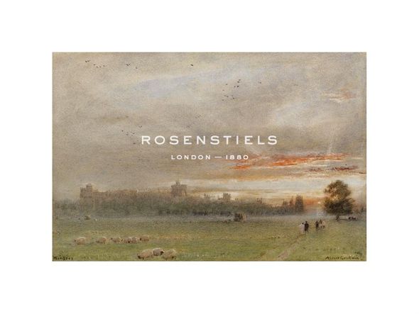 Albert Goodwin Hand Numbered Limited Edition Print on Paper :"Windsor Castle, 1913"