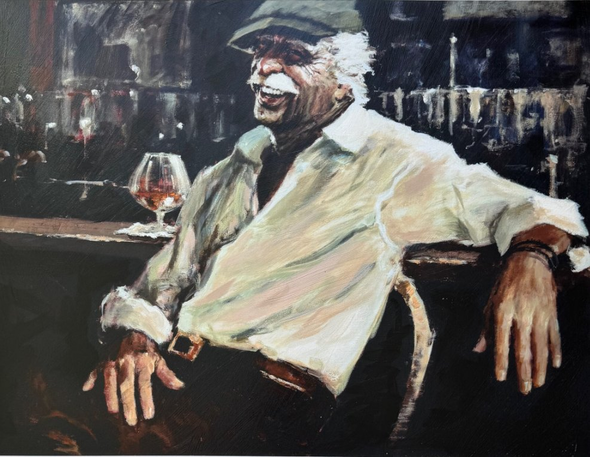 Aldo Luongo Serigraph On Deluxe Art Paper:"Poker Night"