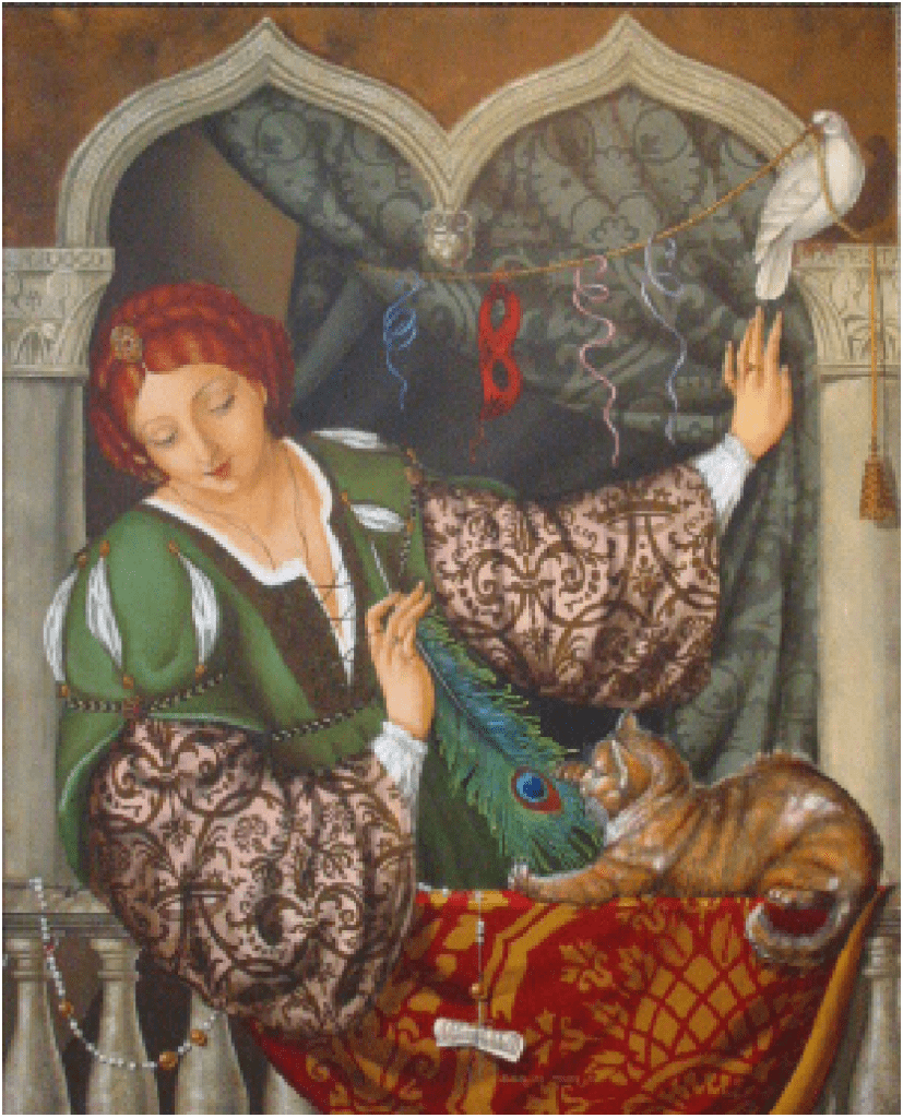 Aleksei Tivetsky Artist Signed Limited Edition Giclee on paper:"Carnival Of Venice Festa Play"