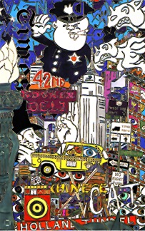 Alex Echo Limited Edition Lithograph: " The Big Apple "