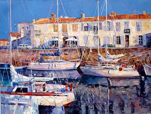 Alex Pauker Hand Signed and Numbered Limited Edition Canvas Giclee:"Easy Retreat"