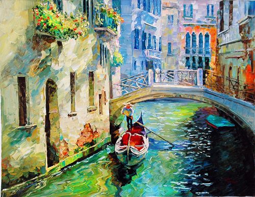 Alex Pauker Hand Signed and Numbered Limited Edition Canvas Giclee:"Secret Passages"