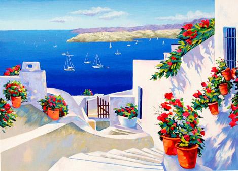 Alex Pauker Artist Signed Limited Edition Serigraph:"Angel Bay"