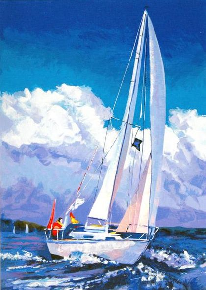 Alex Pauker Artist Signed Limited Edition Serigraph:"High Winds"