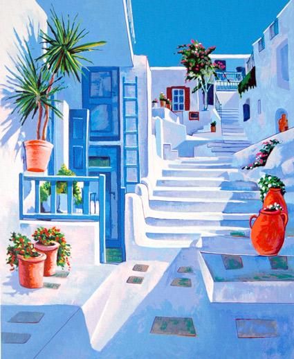 Alex Pauker Artist Signed Limited Edition Serigraph:"Spring Breeze"