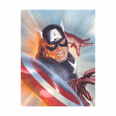 Alex Ross Artist Hand Signed Limited Edition Giclee Print:"Marvelocity: Captain America"