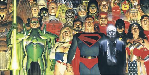 Alex Ross Artist Hand Signed Limited Edition Giclee Print:"Legends: Kingdom Come 30th Anniversary" 