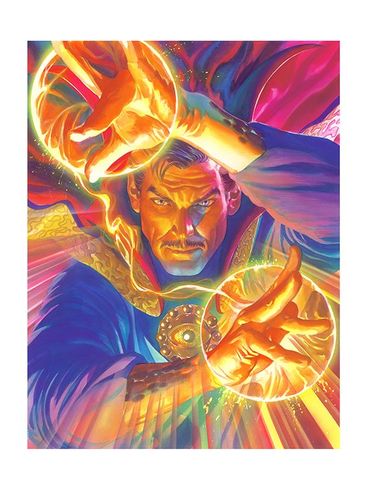 Alex Ross Artist Hand Signed Limited Edition Print:"Marvelocity: Doctor Strange"