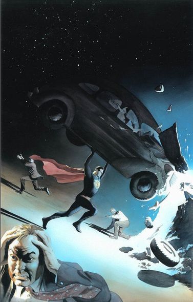 Alex Ross Artist Hand Signed Limited Edition Giclee:"More Powerful Than A Locomotive"