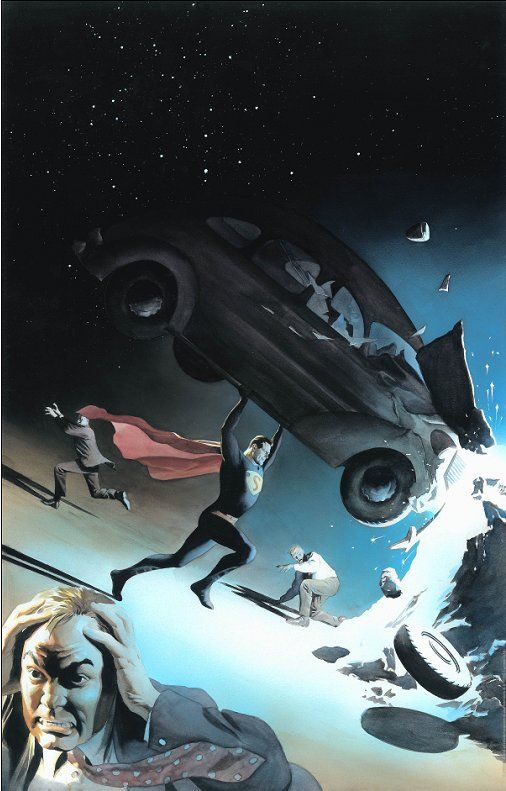 Alex Ross Artist Hand Signed Limited Edition Giclee:"More Powerful Than A Locomotive"