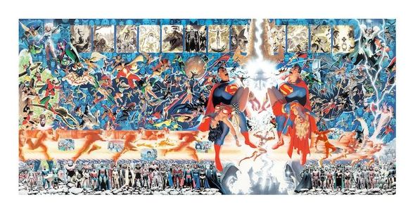 Alex Ross Artist Hand Signed Limited Edition Large Format Print:"Crisis"