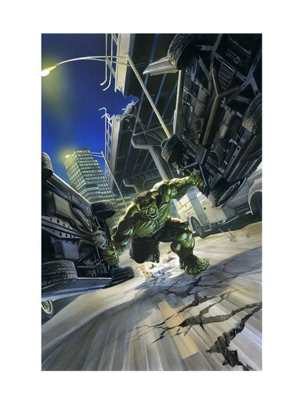 Alex Ross Artist Hand Signed Limited Edition Proof Print:"Hulk: Time of Death"