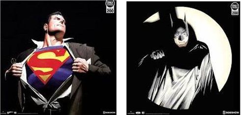 Alex Ross Artist Hand Signed Limited Edition Proof Print:"Man of Steel & The Batman (Set of 2)" Alex Ross Artist Hand Signed Limited Edition Proof Print:"Man of Steel & The Batman (Set of 2)"