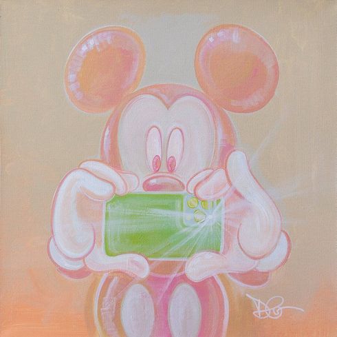 Dom Corona Signed Disney Ltd Ed Gallery Wrap Canvas:"Say Cheese"