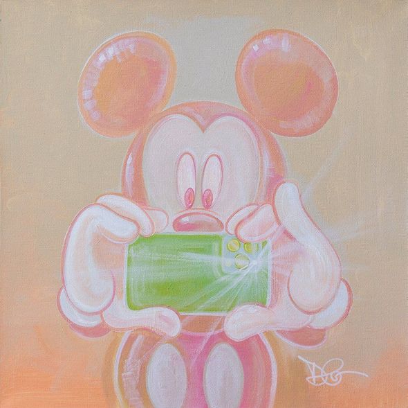 Dom Corona Signed Disney Ltd Ed Gallery Wrap Canvas:"Say Cheese"