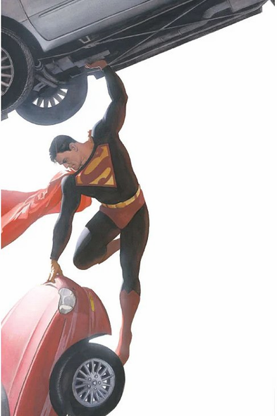 Alex Ross Artist Signed Limited Edition Hand-deckled Giclee Print:"Superman: Unyielding"
