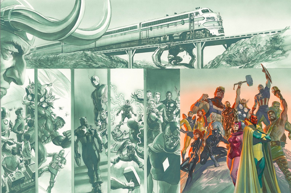 Alex Ross Artist Signed Limited Edition Digital Print:"Origins: Avengers (Paper)"