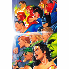 Alex Ross Artist Signed Limited Edition Giclee Print:"JLA: Warriors of Justice "