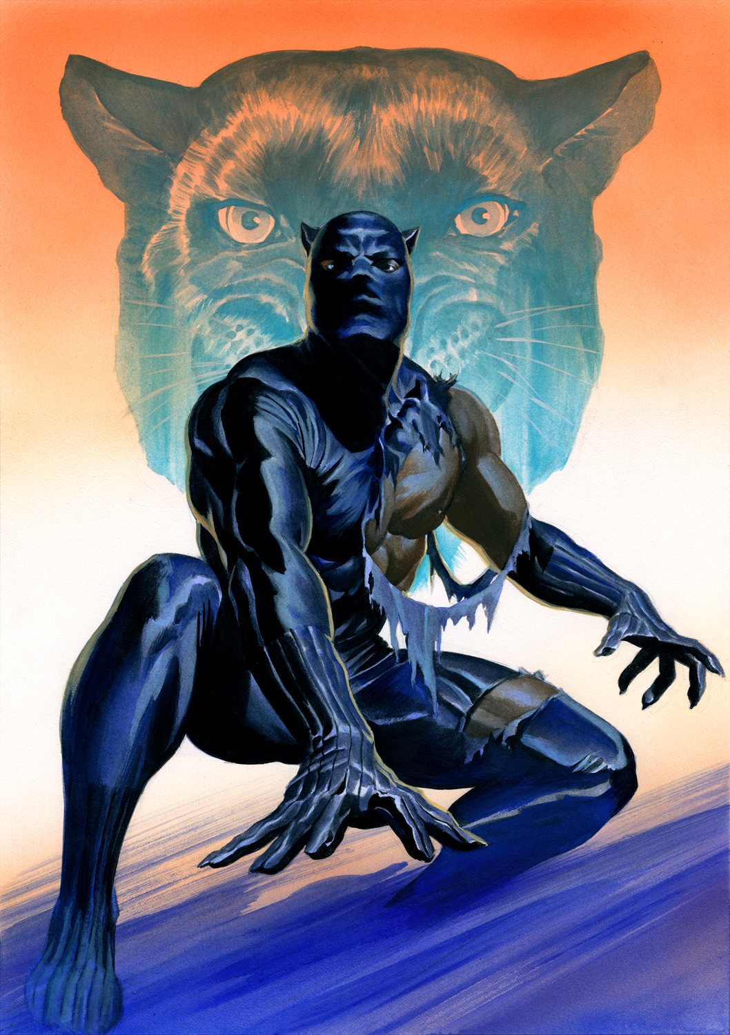 Alex Ross Gallery Exclusive Limited Edition Giclee on Paper:"Black Panther"