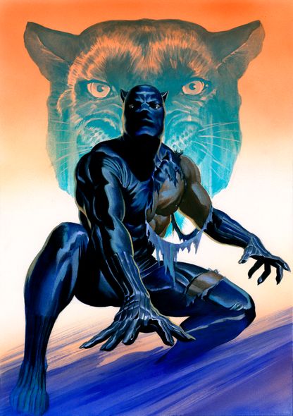 Alex Ross Gallery Exclusive Limited Edition Giclee on Paper:"Black Panther"