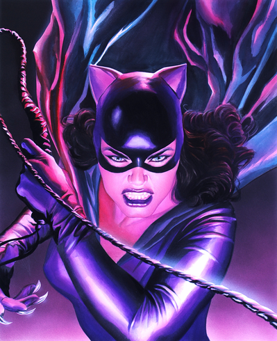 Alex Ross Hand Signed and Numbered Limited Edition Giclee on Paper and Canvas:"Mythology: Catwoman"