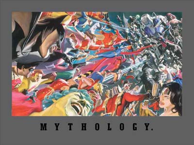 Alex Ross Hand Signed and Numbered Limited Edition Giclee on Paper and Canvas:"Mythology: Good vs. Evil"