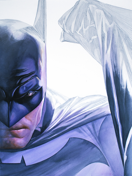 Alex Ross Hand Signed and Numbered Limited Edition Giclee on Paper and Canvas:"Mythology: Rough Justice - Batman "