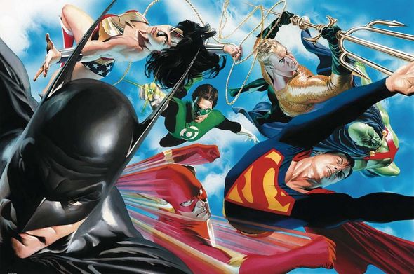 Alex Ross Limited Edition Fine Art Oversize Giclee on Canvas:"Liberty and Justice"