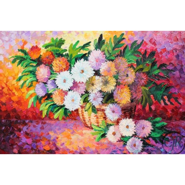 Alexander Antanenka Hand Embellished Giclee on Canvas:"Mums the Word"