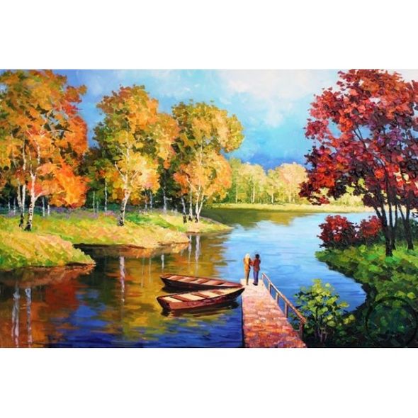 Alexander Antanenka Hand Embellished Giclee on Canvas:"Romantic Rendezvous"