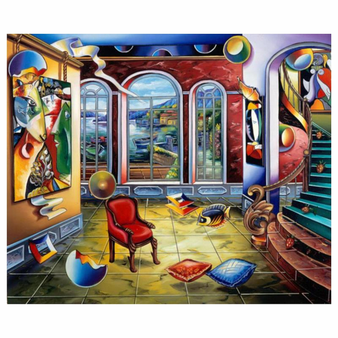 Alexander Astahov Limited Edition 24 x 20 giclee:"Master in Time"
