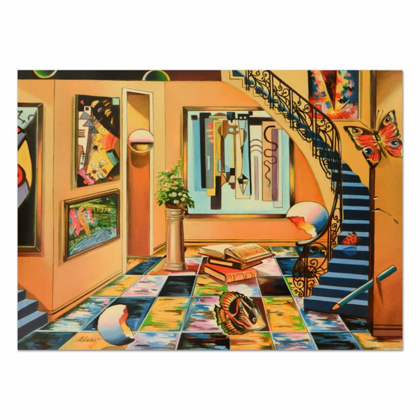 Alexander Astahov Limited Edition 26.5 x 19 serigraph:"Homage to Miro"