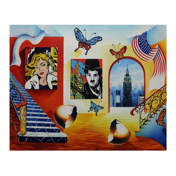 Alexander Astahov Limited Edition 30 x 24 giclee:"Manhattan Vew"