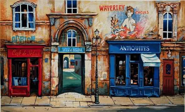 Alexander Borewko Hand Signed Limited Edition Serigraph:"Antiquites"