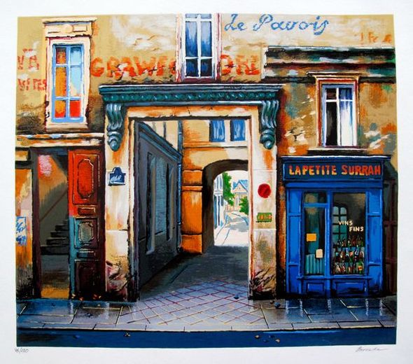 Alexander Borewko Hand Signed Limited Edition Serigraph:"Lapetite Surrah"