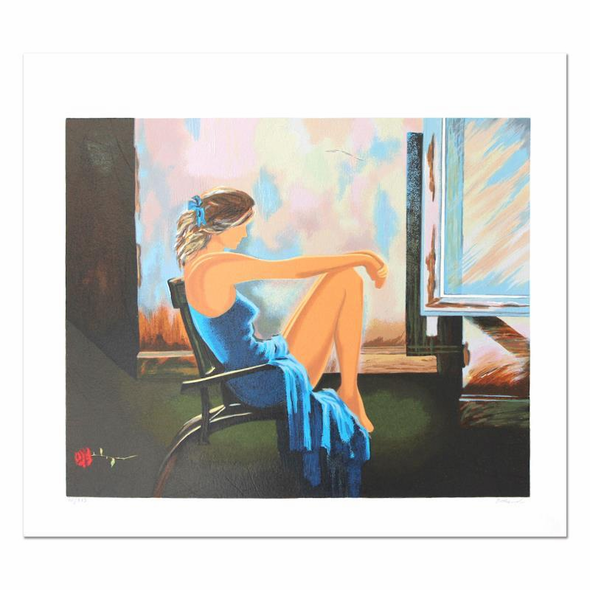 Alexander Borewko Limited Edition 19 x 16.5 serigraph:"Lady In Blue"