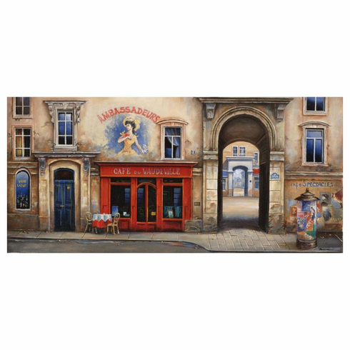 Alexander Borewko Limited Edition 30 x 16 giclee:"Cafe Du Vaudeville"