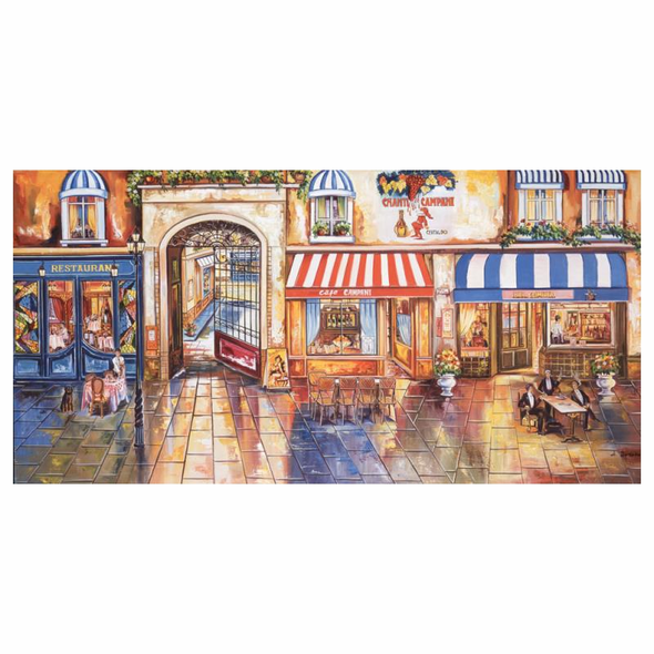 Alexander Borewko Limited Edition 40 x 20 giclee:"Street Restaurants"