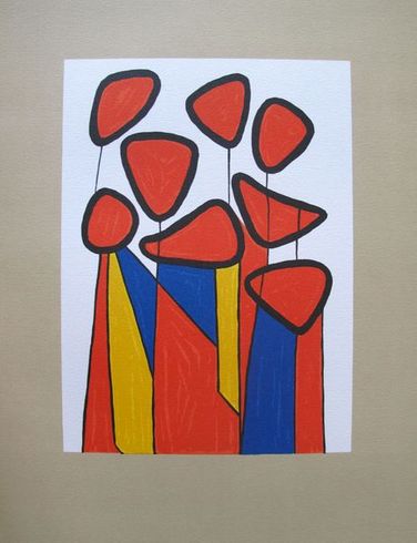 Alexander Calder Lithograph:"Squash Blossoms 1973" Alexander Calder Lithograph:"Squash Blossoms 1973"