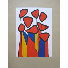Alexander Calder Lithograph:"Squash Blossoms 1973"
